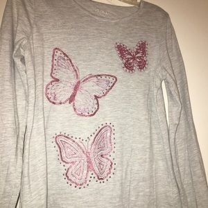 Children’s Place Butterfly Long Sleeve Shirt 14